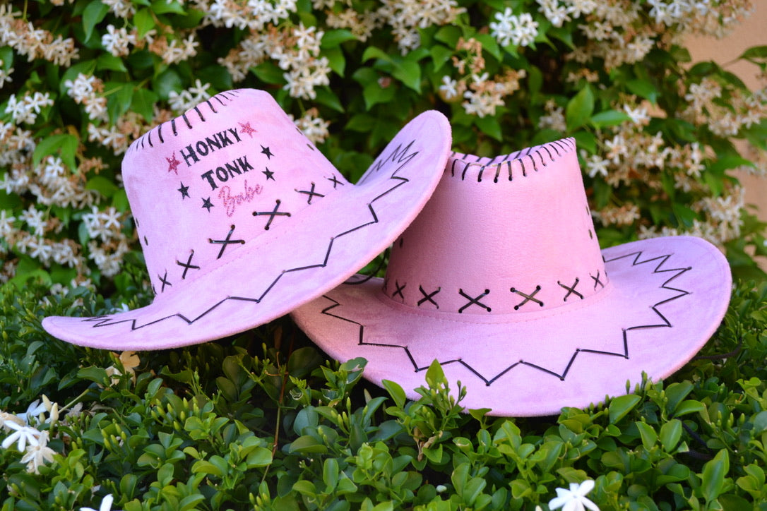 Pink Honky Tonk Cowgirl Hat
