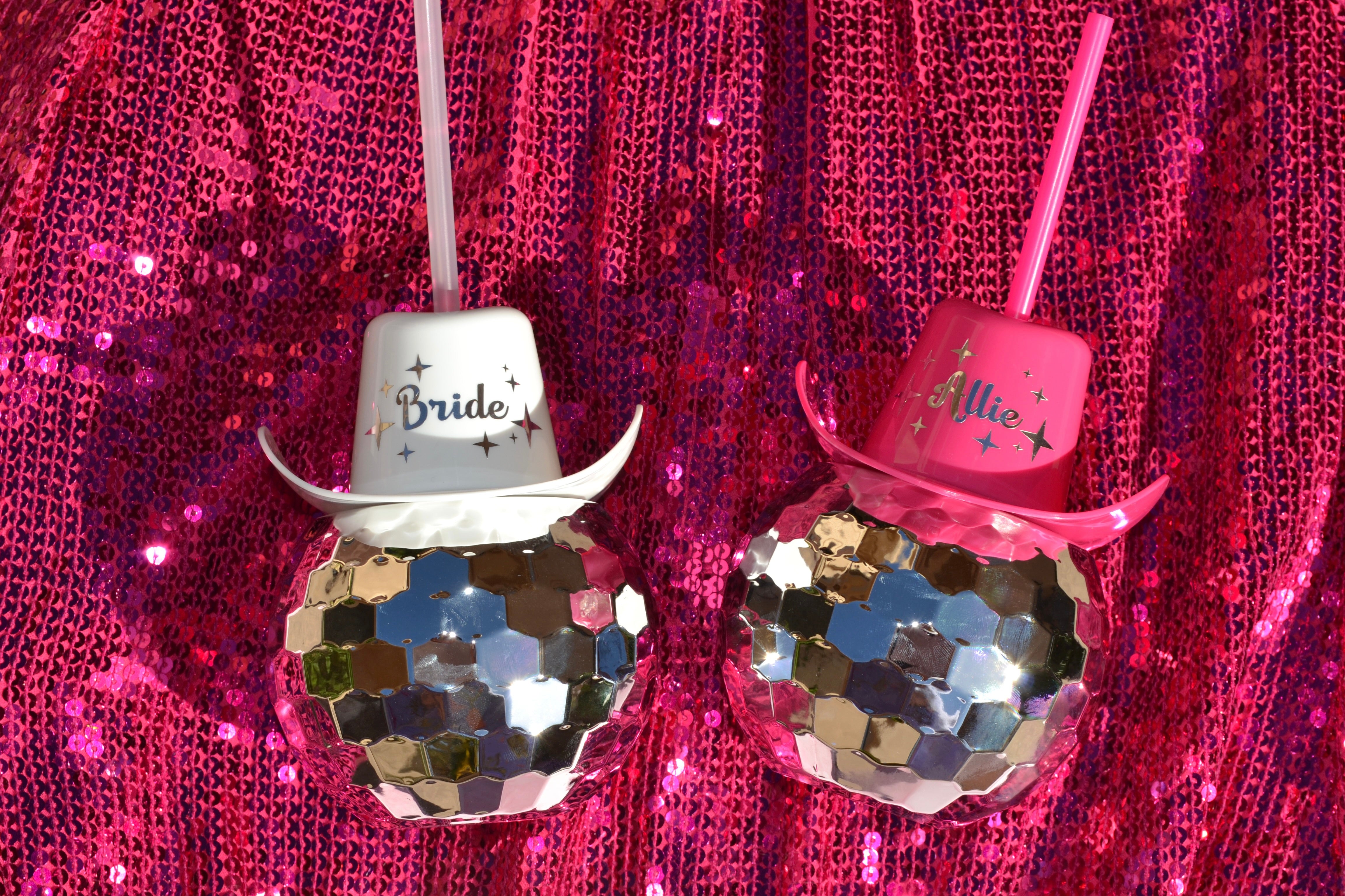 Cowboy Disco Ball Cups 