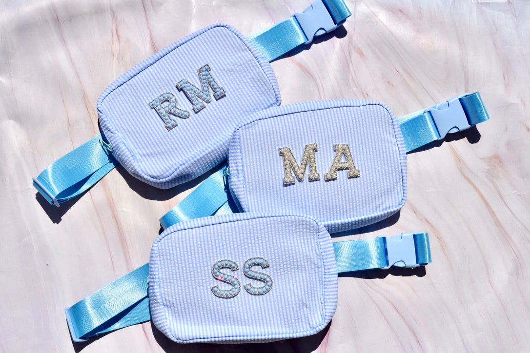 Custom Blue Fanny Pack