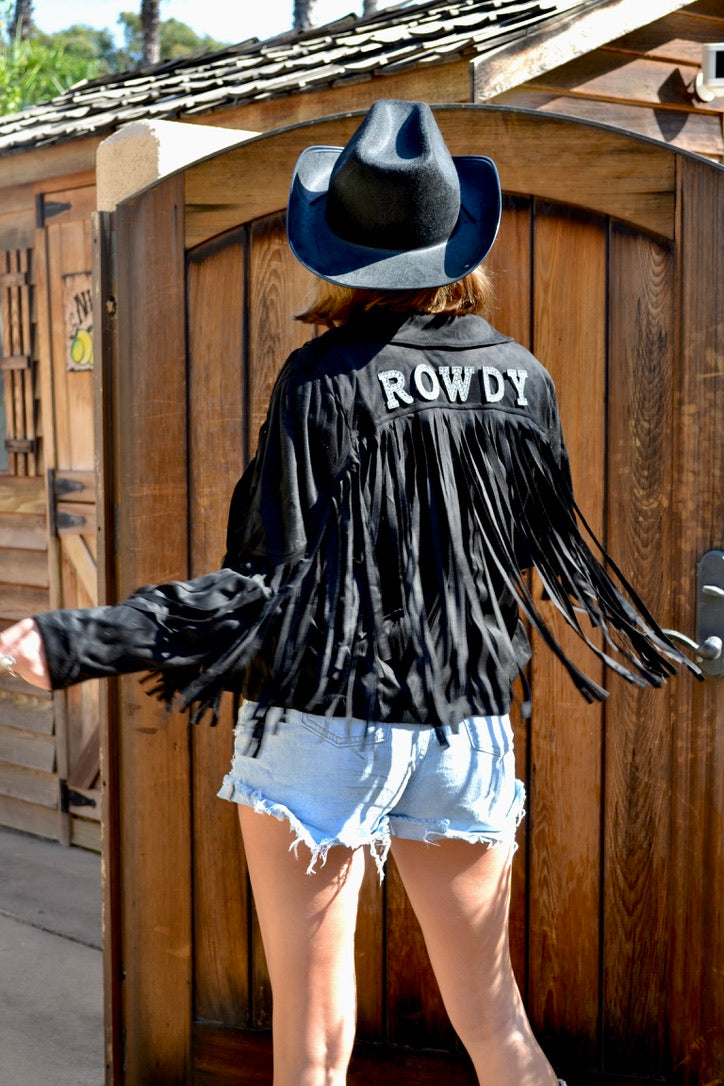 Custom Suede Fringe Jacket