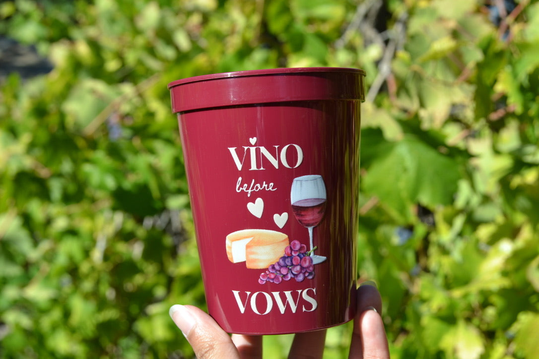 Vino before Vows Bachelorette Party Cups