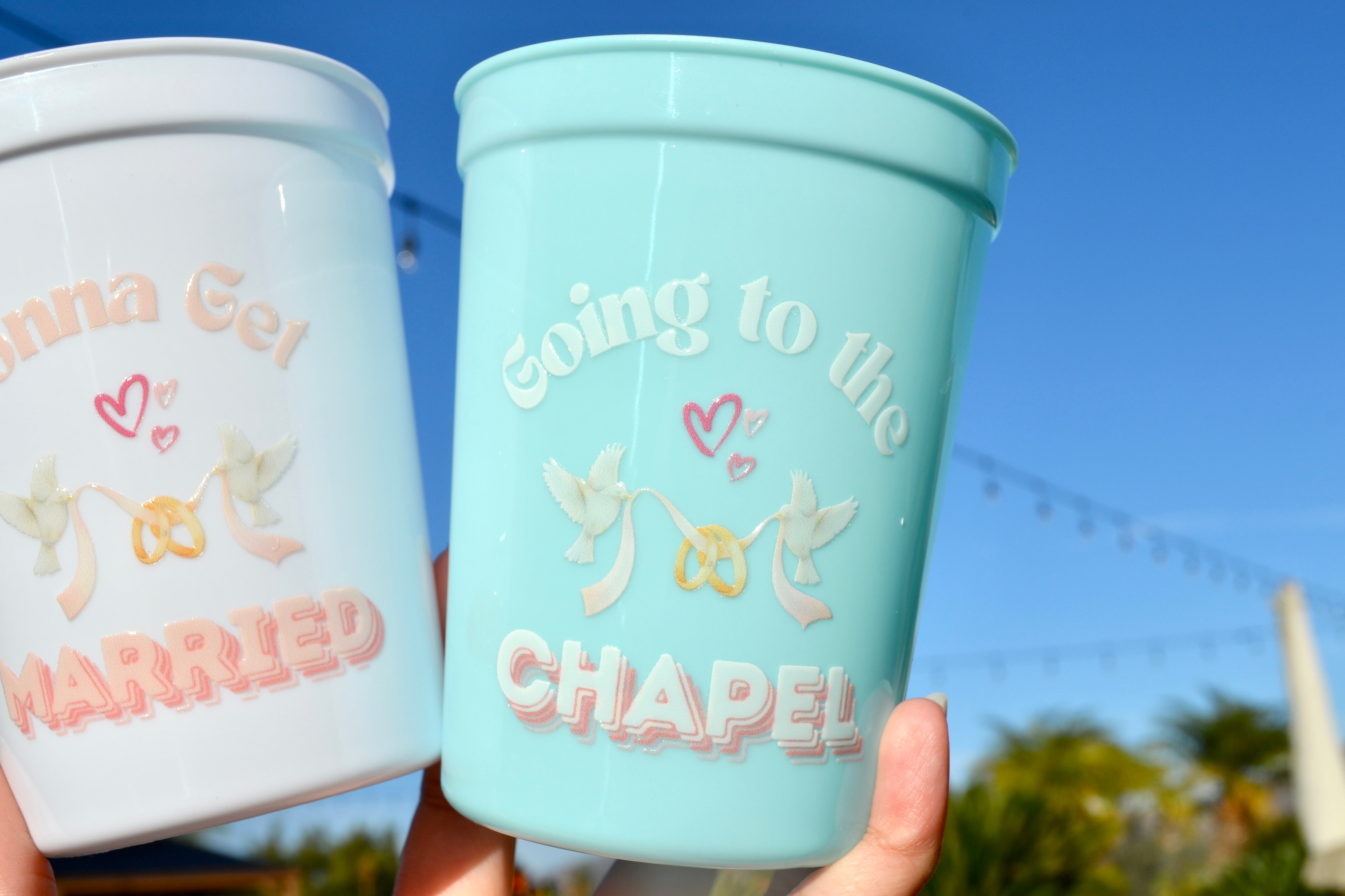 Going to the Chapel Bachelorette Cups