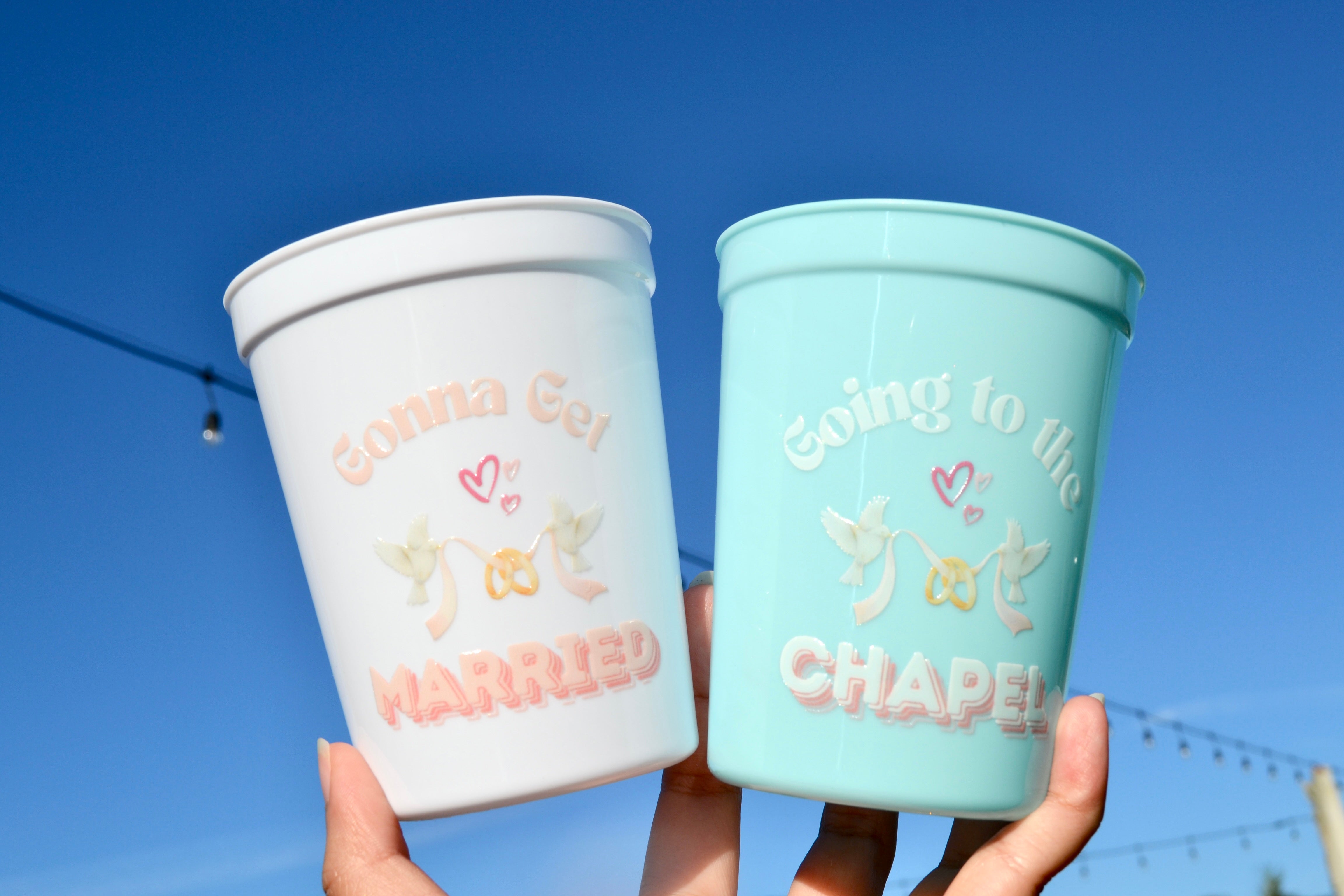 Going to the Chapel Bachelorette Cups