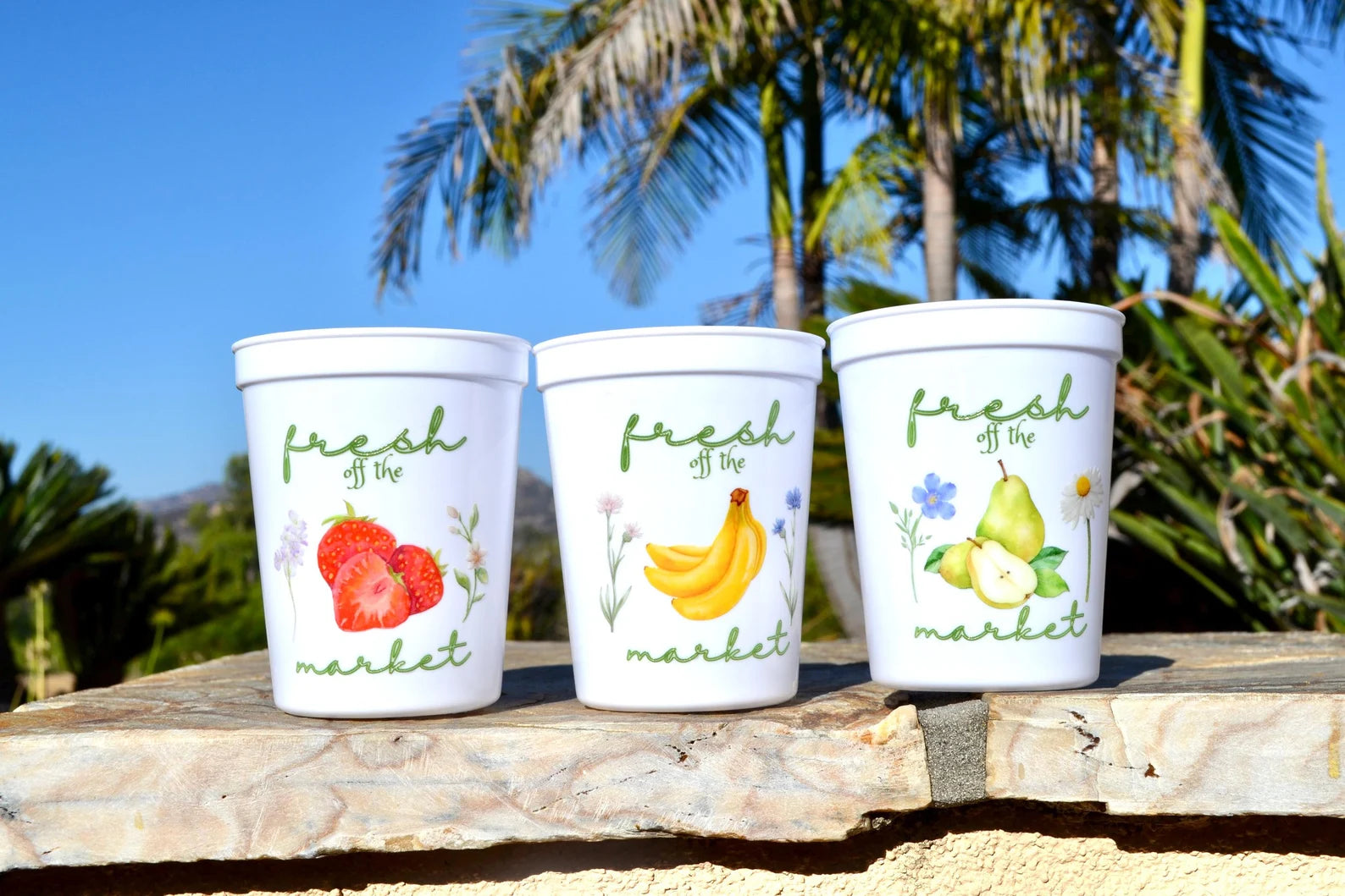 Fresh off the Market Bridal Shower Cups