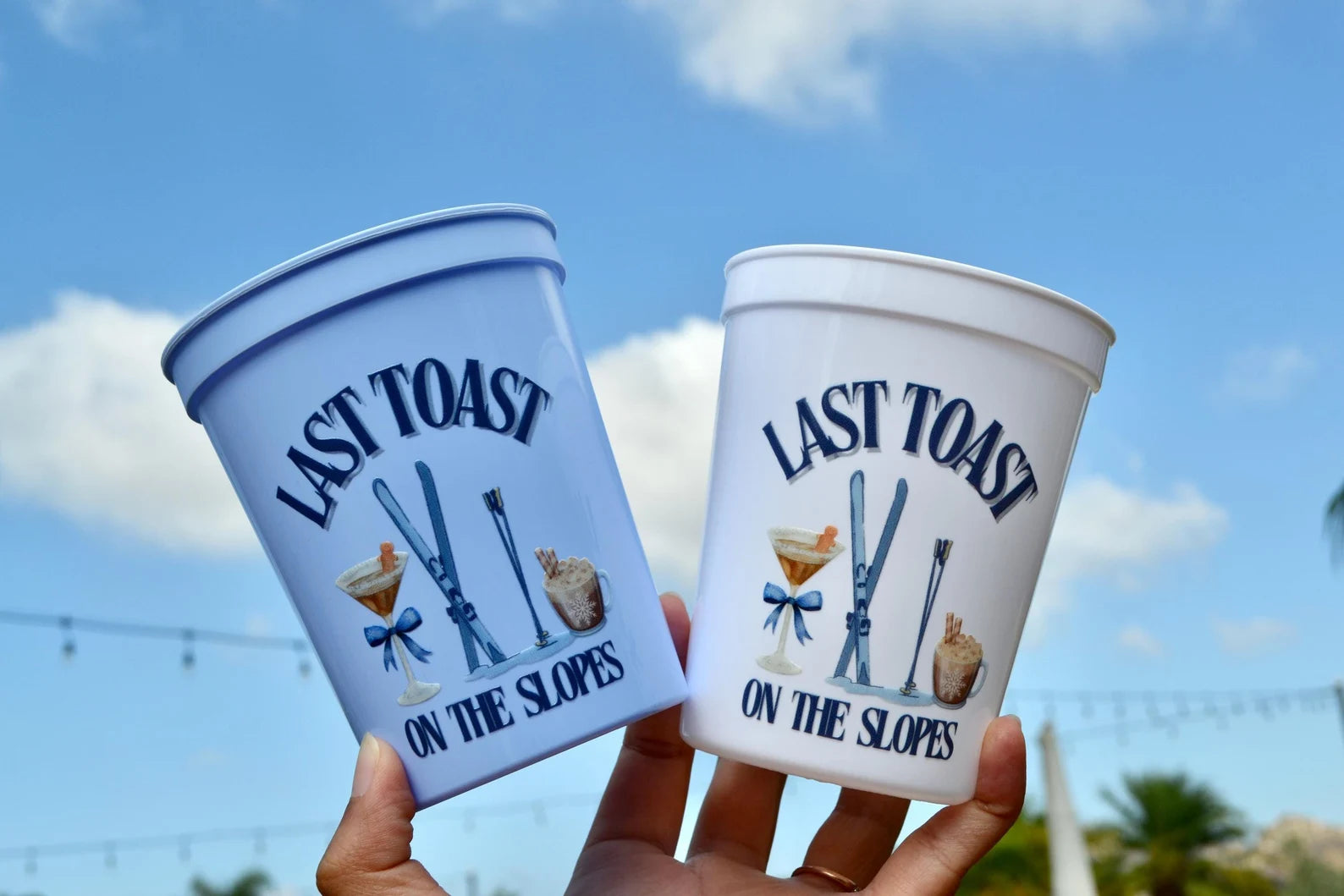 Last Toast on the Slopes Cups