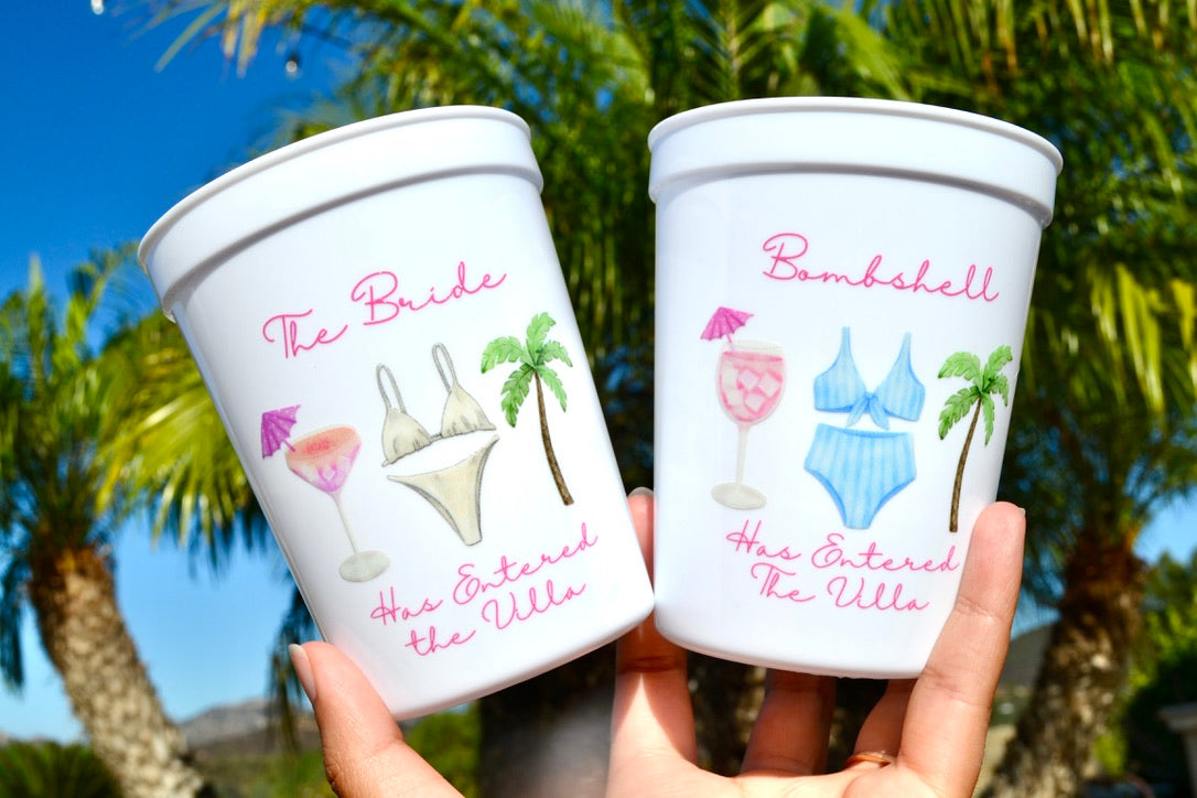 Love Island Bachelorette Party Cups