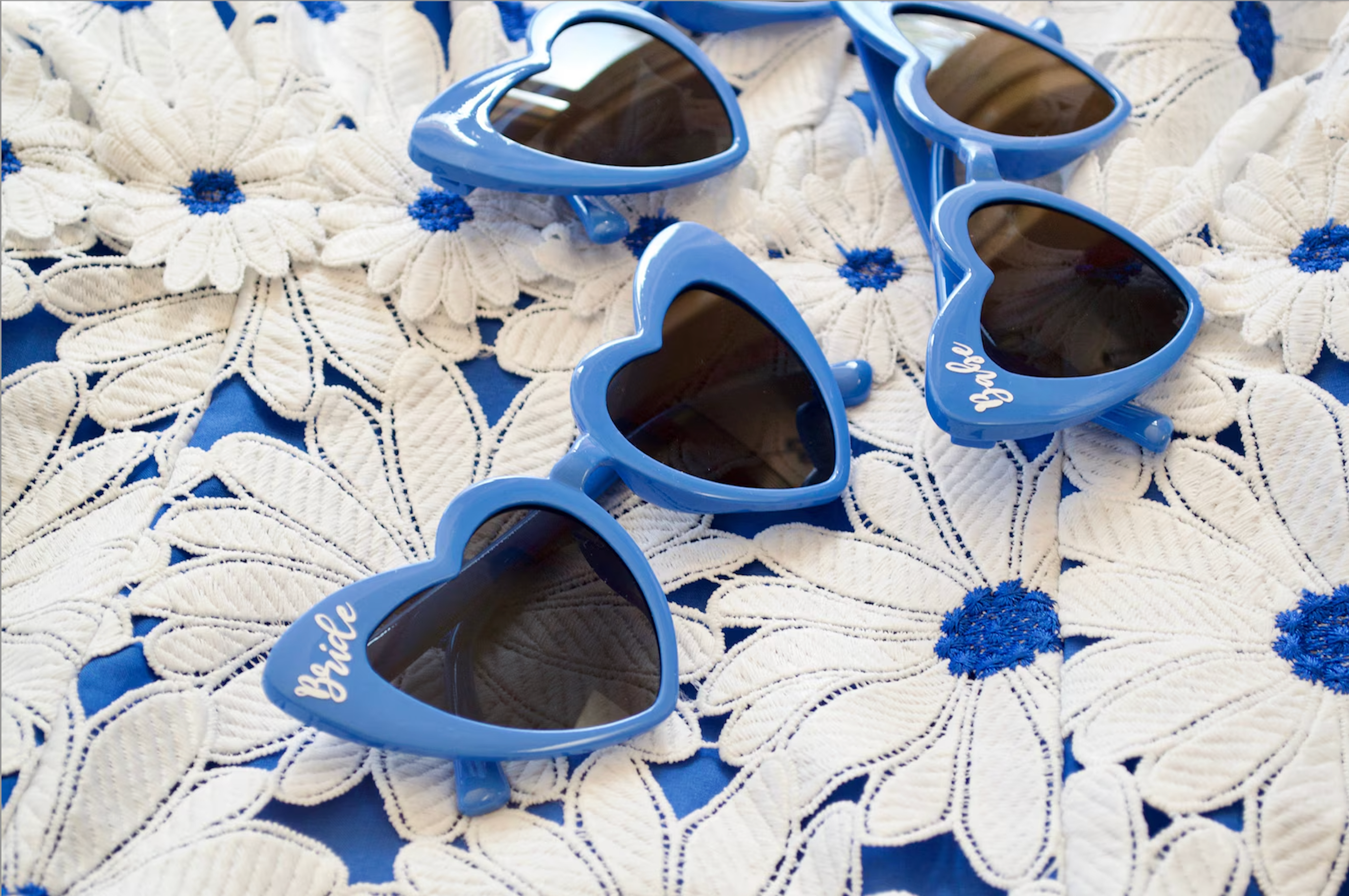 Mamma Mia Blue Heart Sunglasses