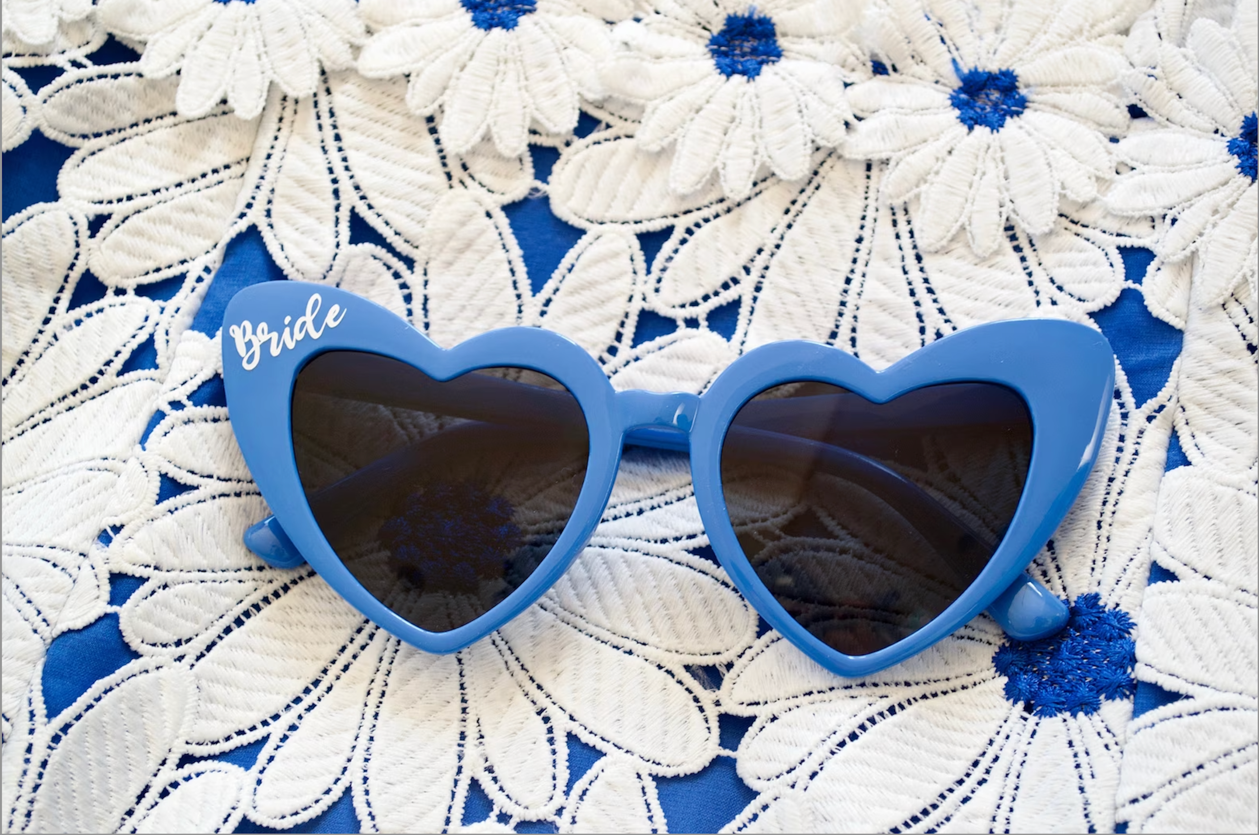 Mamma Mia Blue Heart Sunglasses