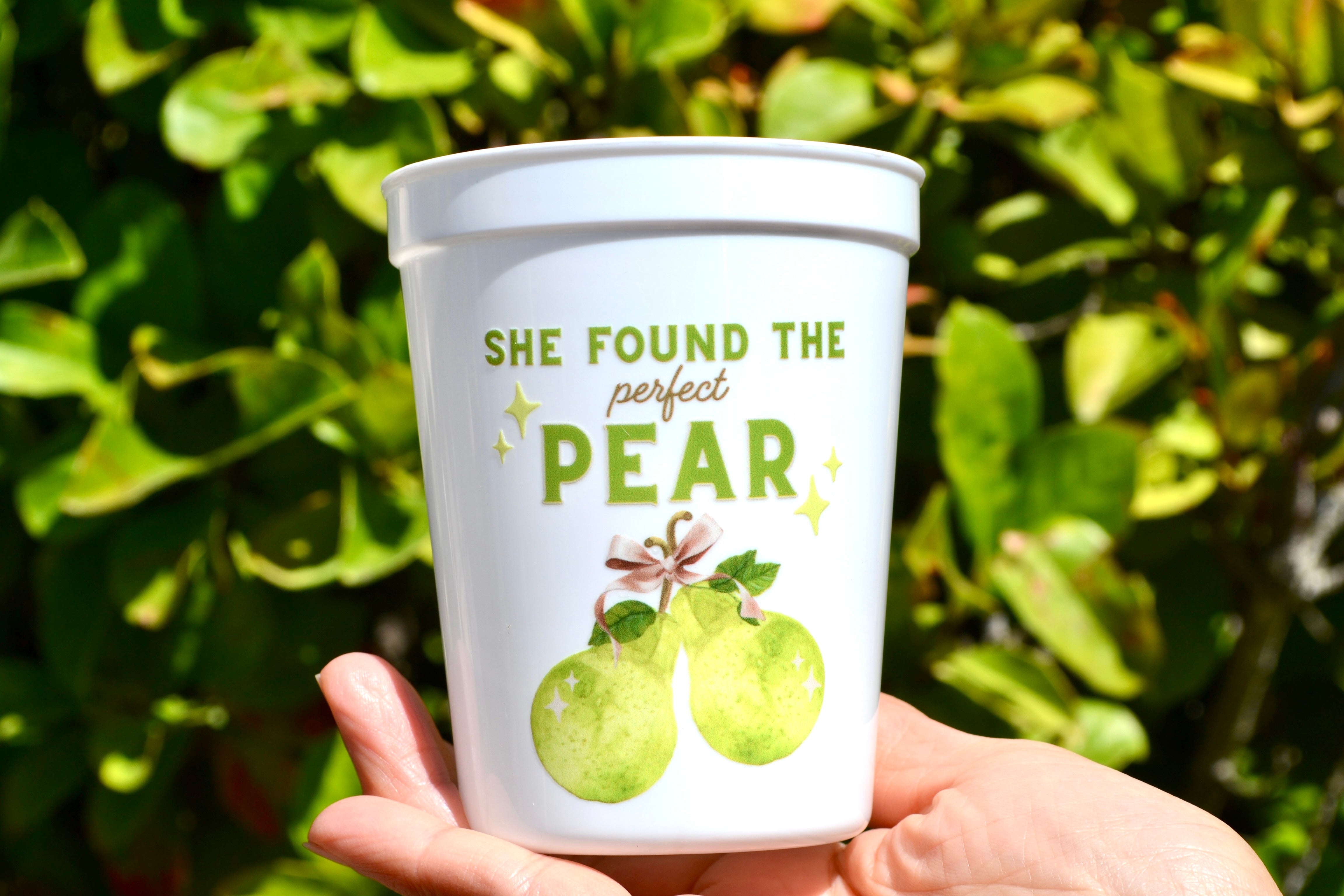 She found the Perfect Pear Cups