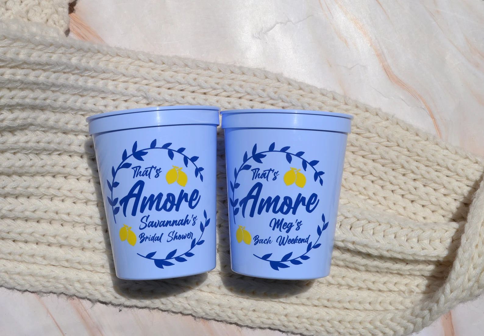 Italian Summer Bachelorette Party Cups