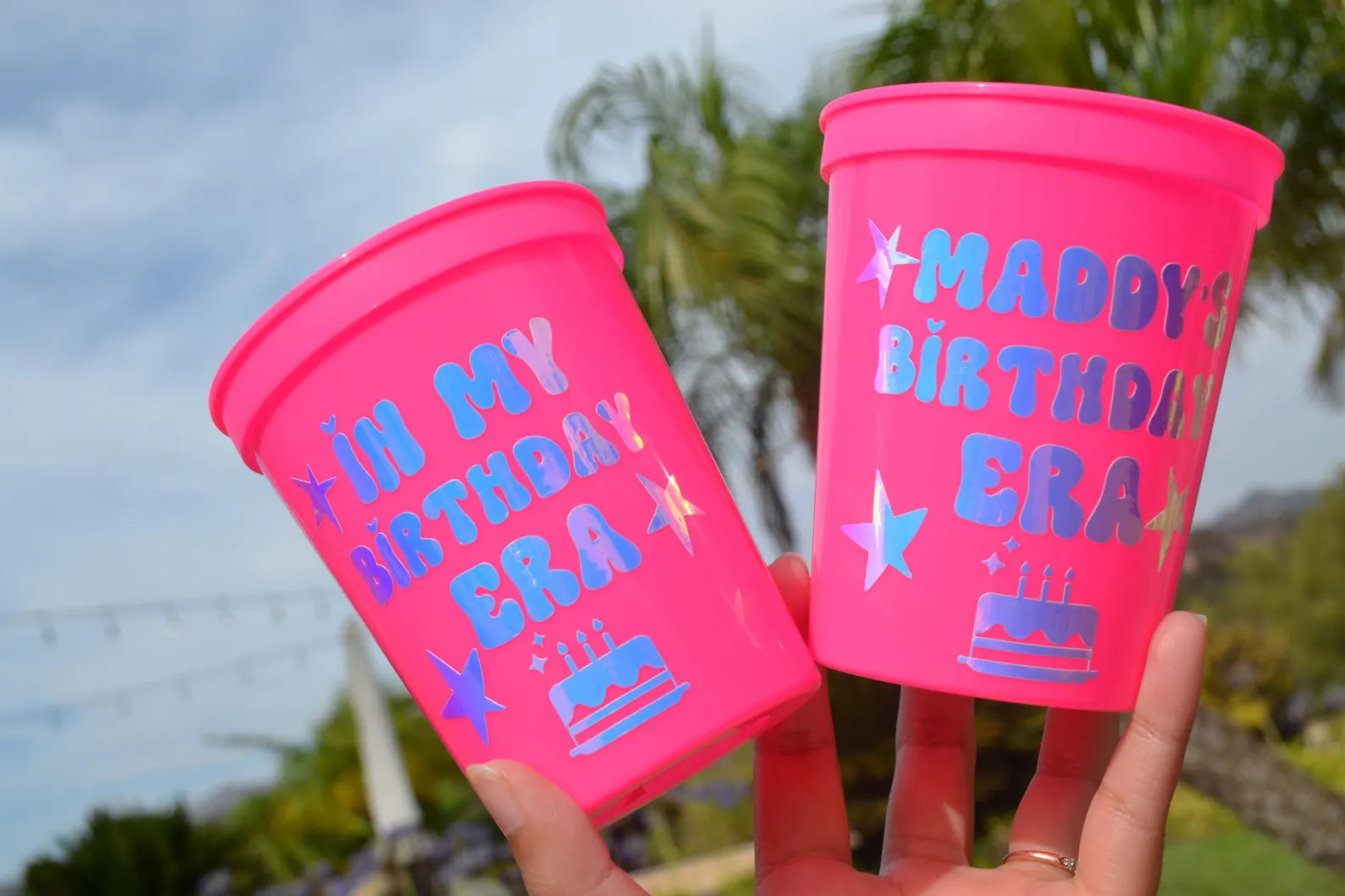 Custom In my Birthday Era Party Cups