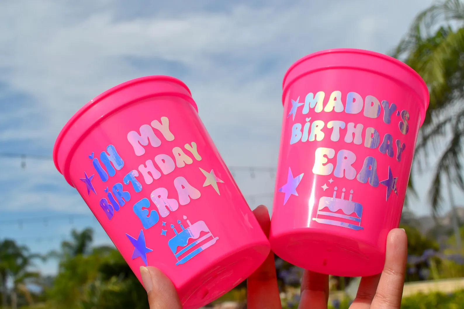 Custom In my Birthday Era Party Cups