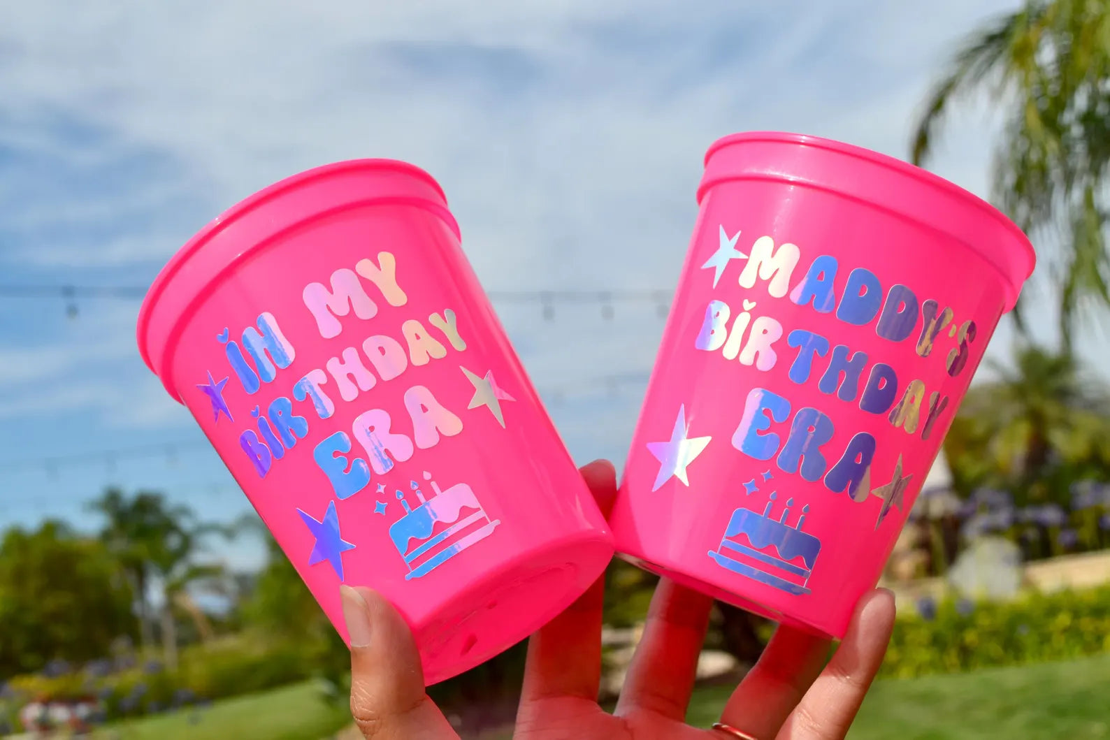 Custom In my Birthday Era Party Cups