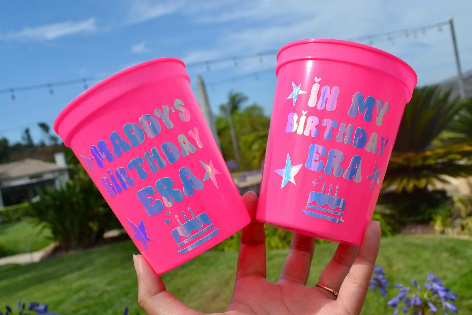 Custom In my Birthday Era Party Cups