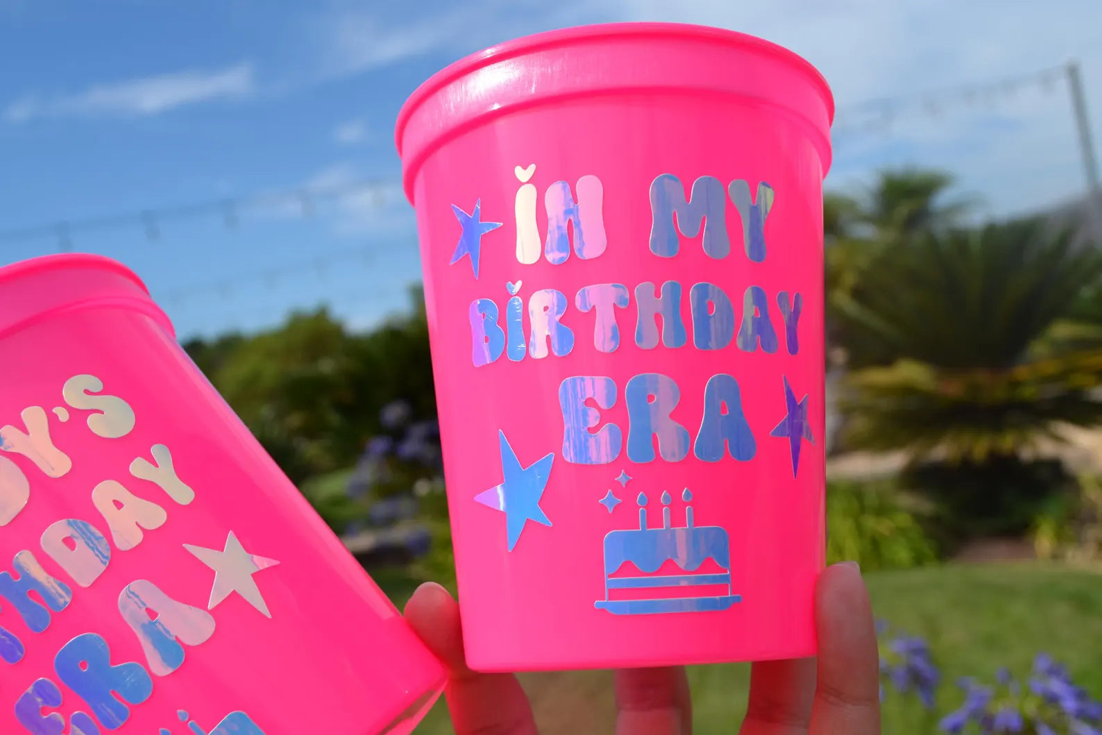 Custom In my Birthday Era Party Cups