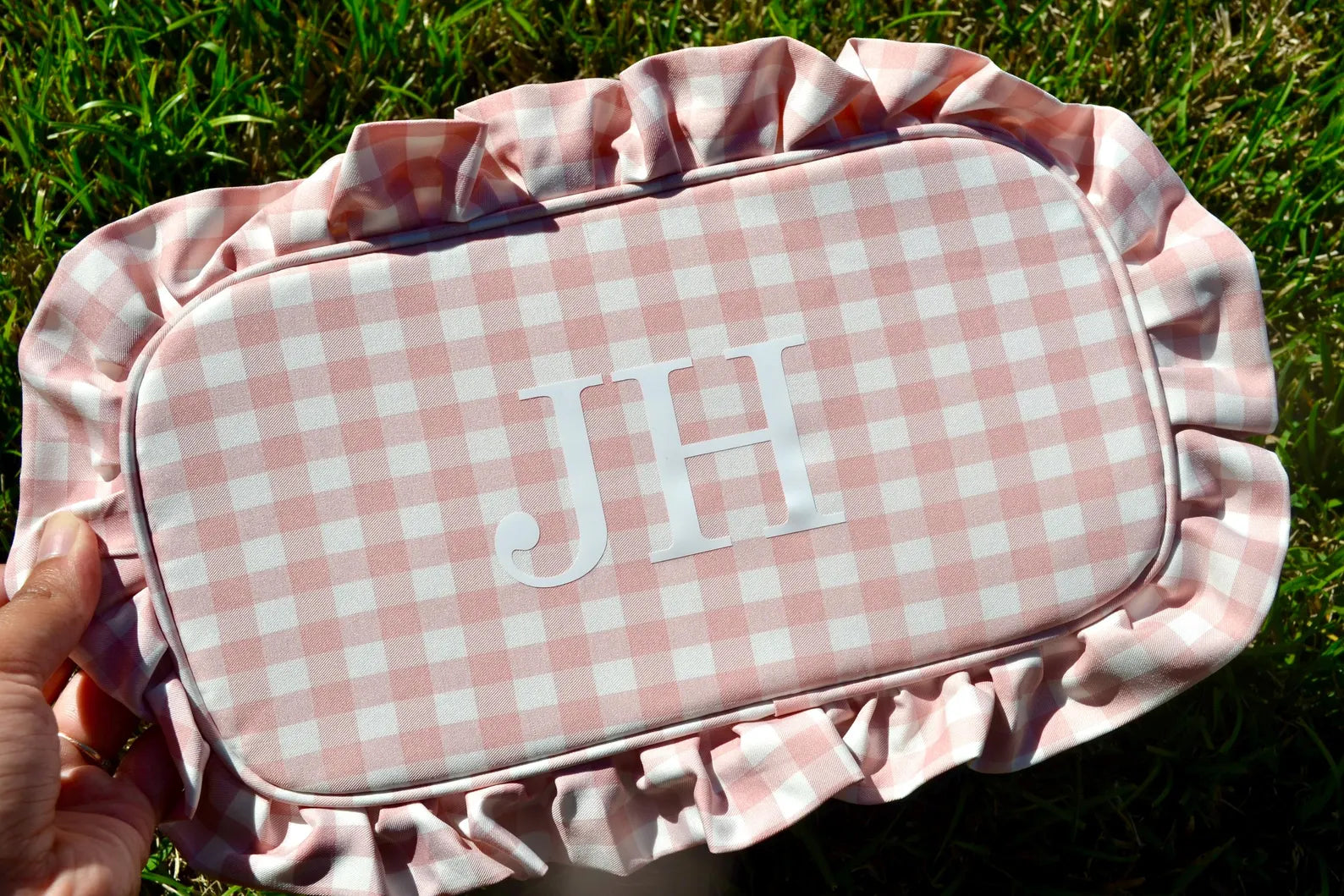 Custom Ruffle Makeup Bag