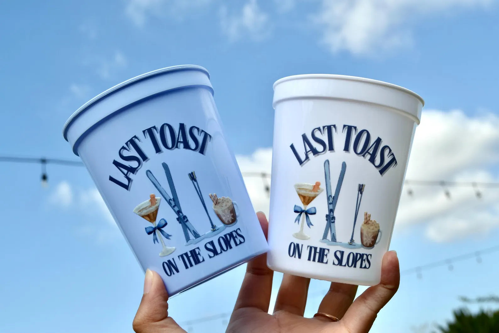 Last Toast on the Slopes Bachelorette Party Cups