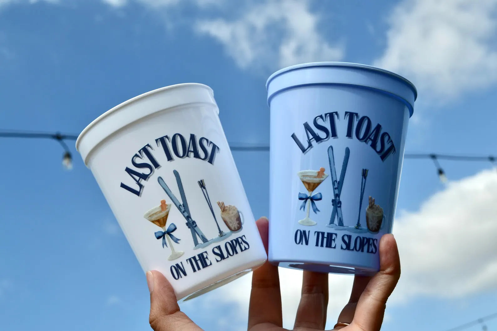 Last Toast on the Slopes Bachelorette Party Cups