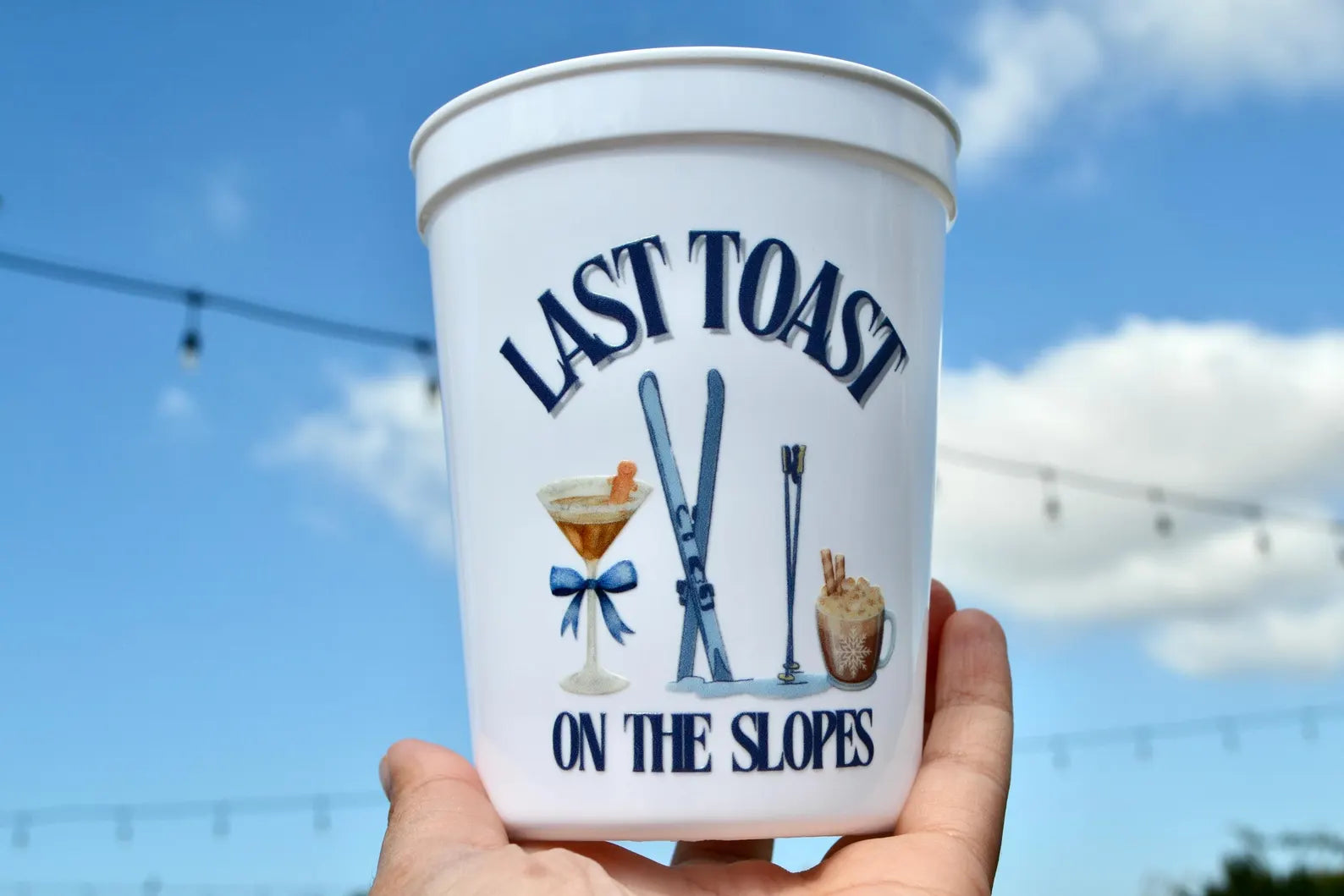 Last Toast on the Slopes Bachelorette Party Cups