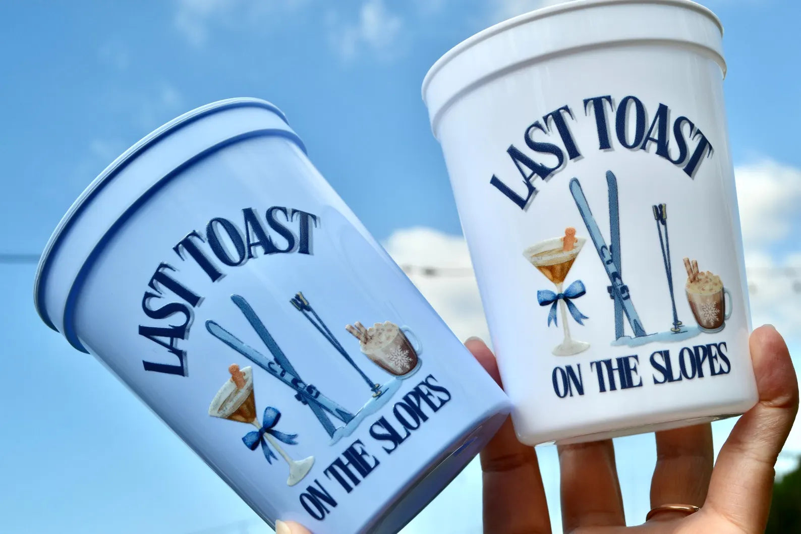 Last Toast on the Slopes Bachelorette Party Cups