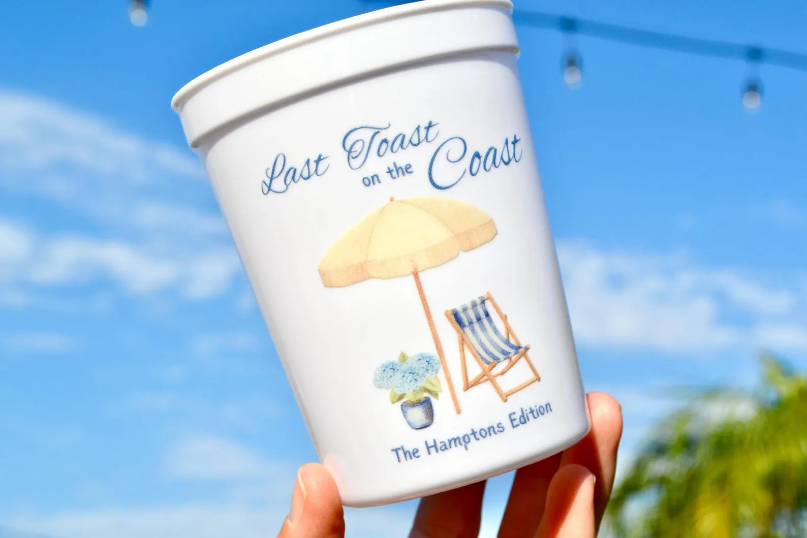 Personalized Last Toast on the Coast Cups