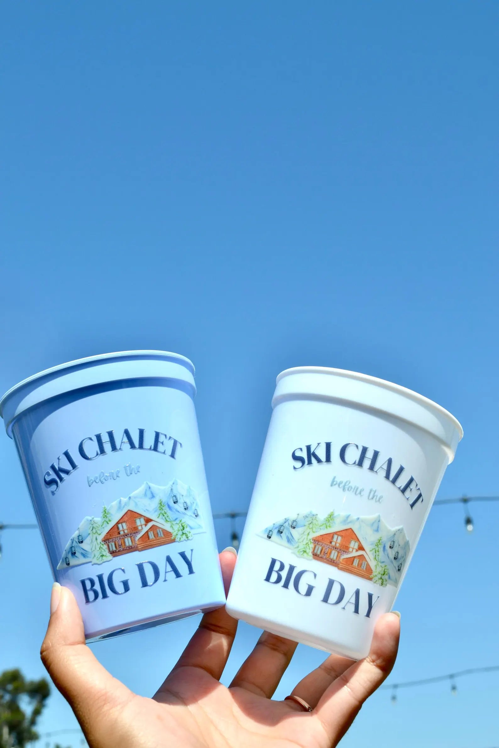 Ski Chalet before the Big Day Bachelorette Party Cups