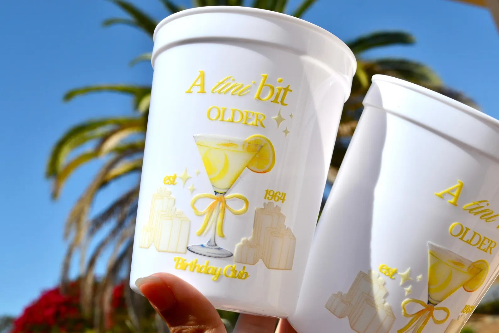 A Tini Bit Older Birthday Party Cups