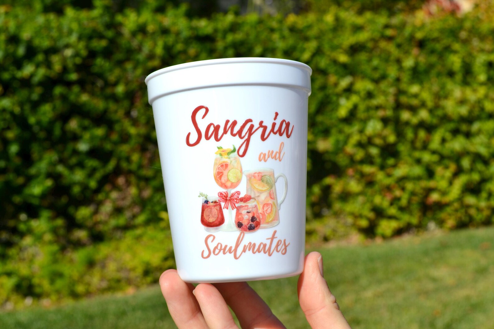 Sangria and Soulmates Bachelorette Party Cups