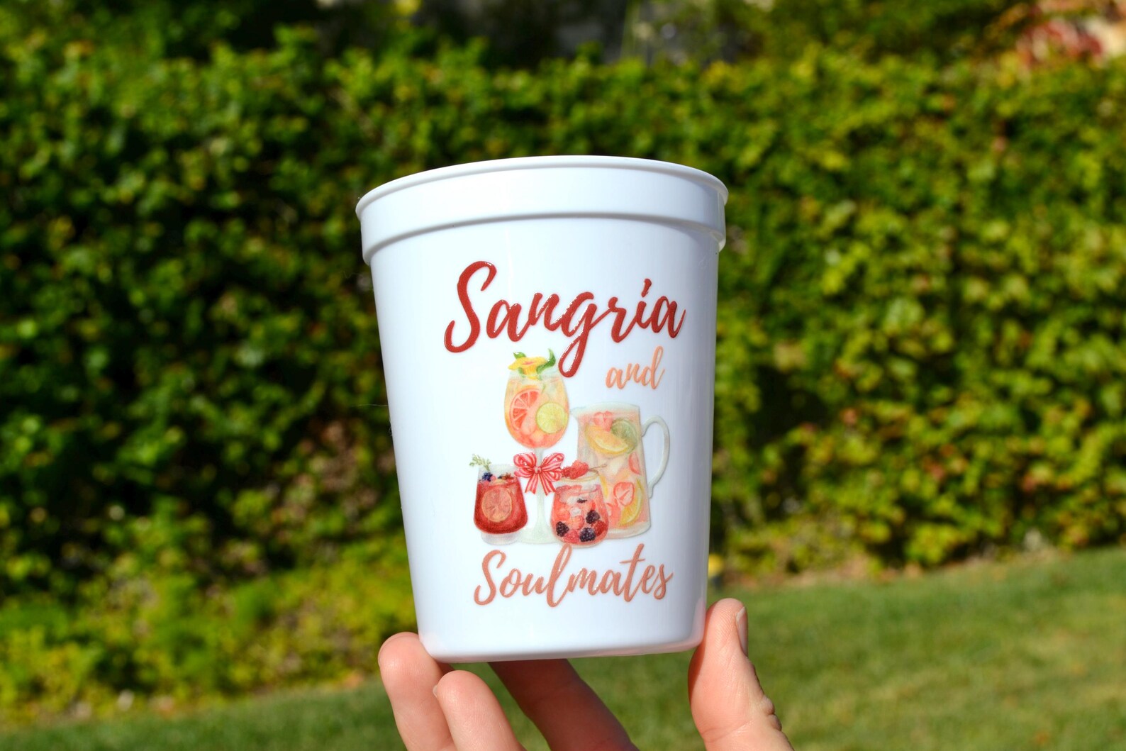 Sangria and Soulmates Bachelorette Party Cups