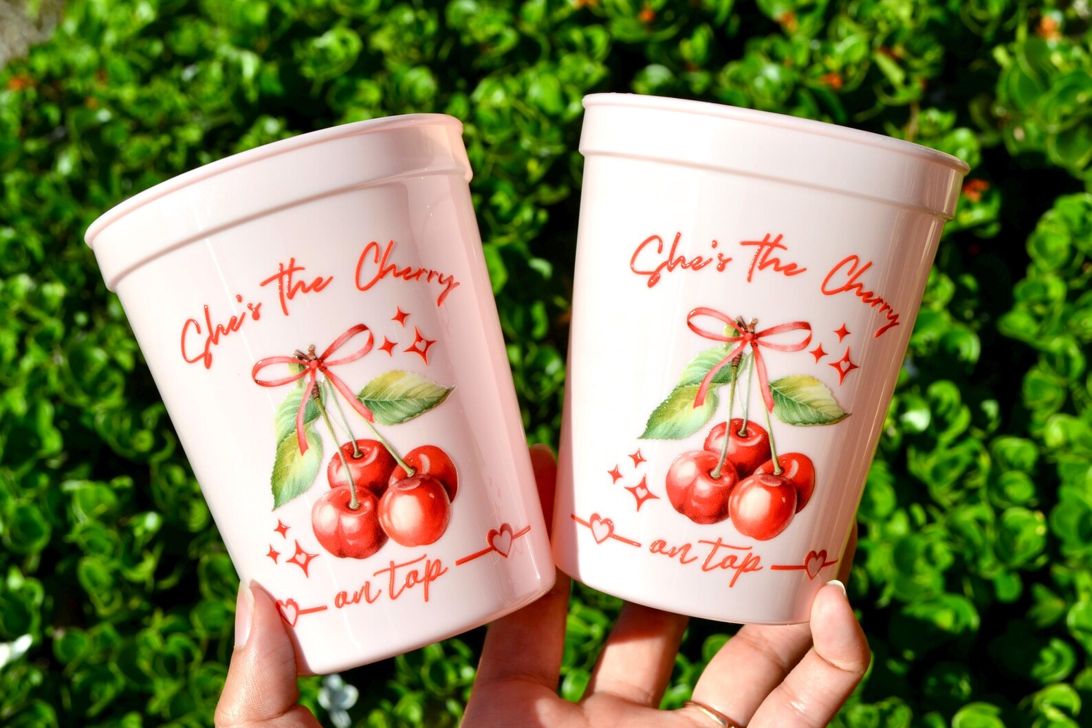 She's the Cherry on Top Bridal Shower Cups