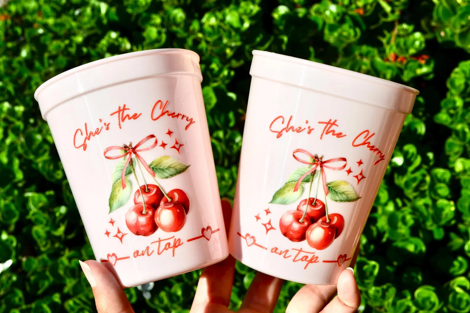 She's the Cherry on Top Bridal Shower Cups