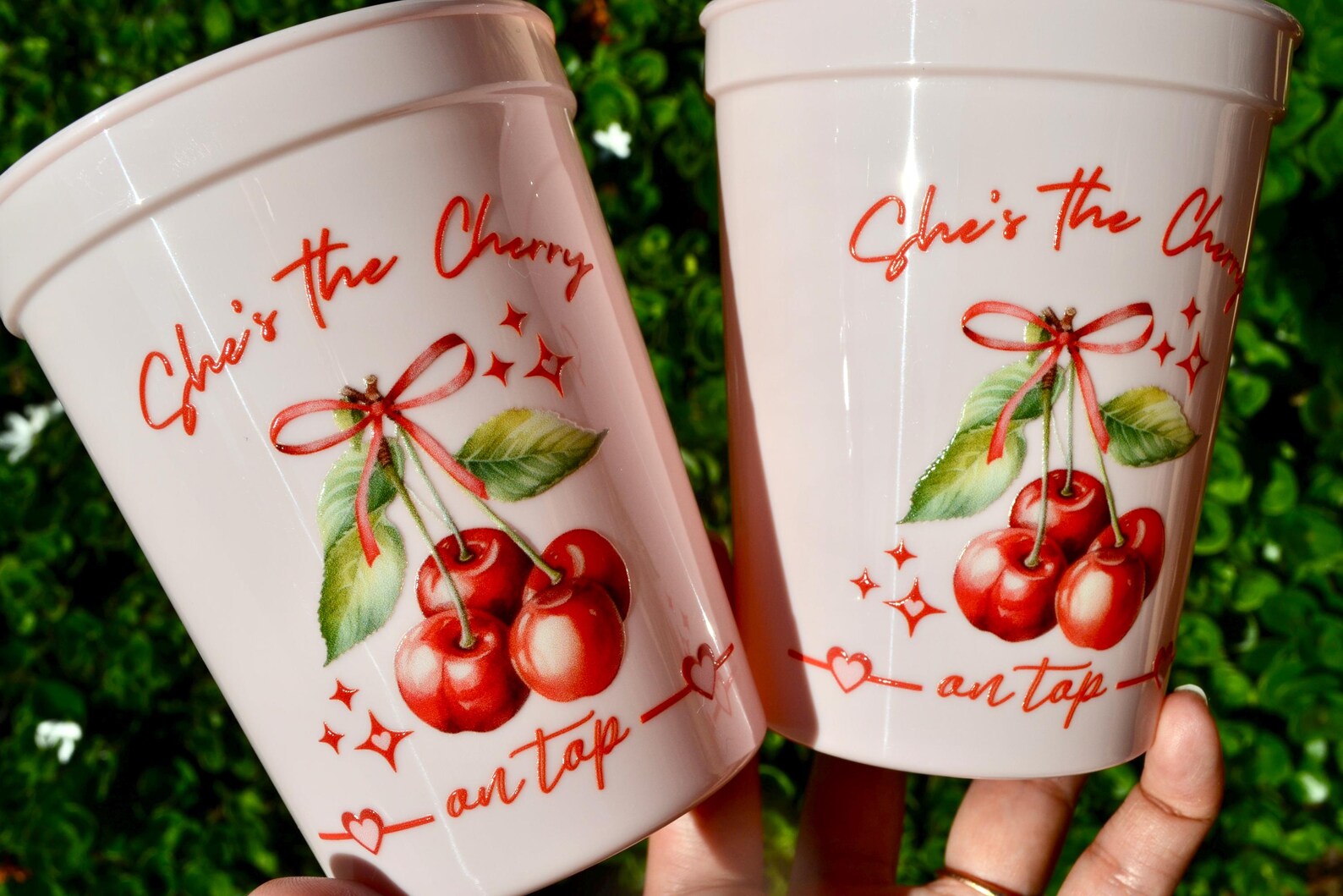 She's the Cherry on Top Bridal Shower Cups