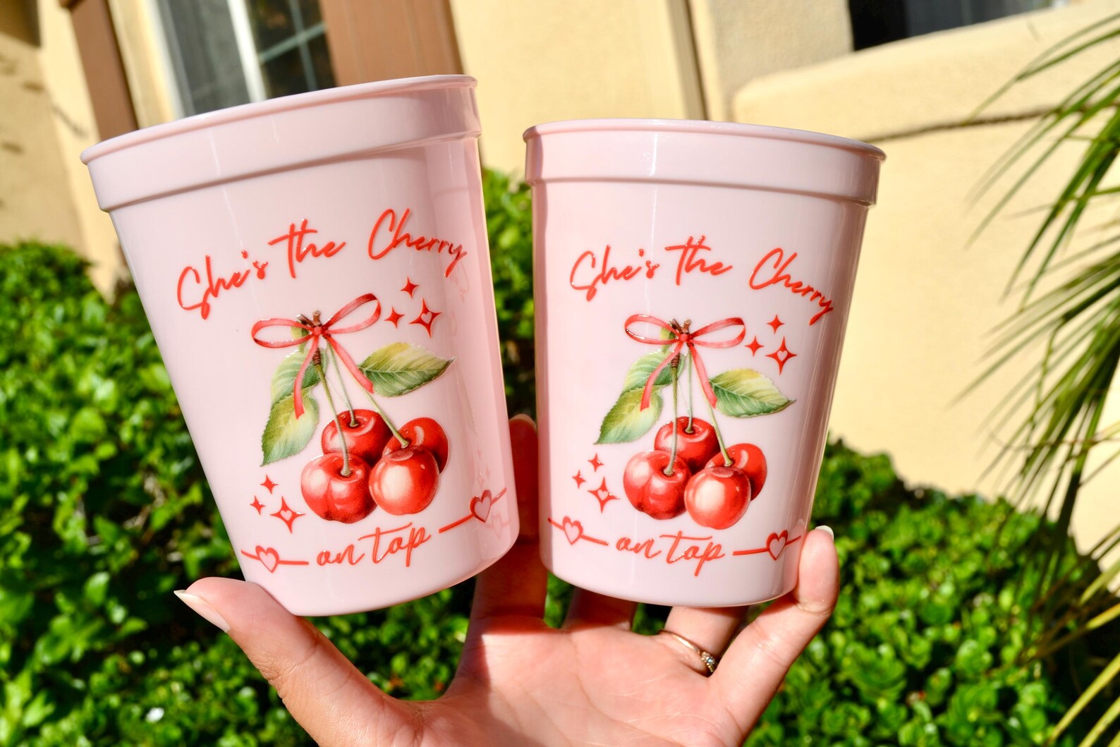 She's the Cherry on Top Bridal Shower Cups